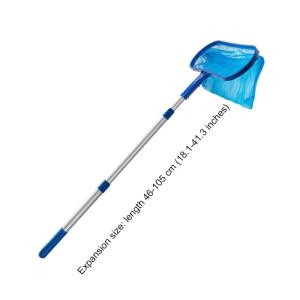 Pool Skimmer Net with Telescopic Pole Ponds Cleaning Debris Tools Ponds Cleaning Leaf Tools Ponds Cleaning Debris Tools