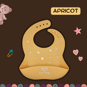 ELSHIE – Premium Silicone Baby Bib | Tadah Liur | Slabber | Celemek Bayi | Perlengkapan Makan Mpasi