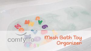 2 x Mesh Bath Toy Organizer + 8 Ultra Strong Hooks – The Perfect Bathtub Toy Holder & Bathroom or Shower Caddy – These Multi-use Net Bags Make Baby Bath Toy Storage Easy – For Kids & Toddlers