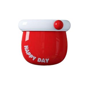 ORIGE HOUSE ic Storage Box Wall Mounted Plastic Refrigerator Storage Box Cute Punch-free Pen Holder Office