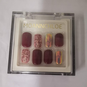 Fake Nails 30pcs Fake Nails With Glue Set Long French Finger Art False Nails Artificial Design Nails New Arrival Press On Nails