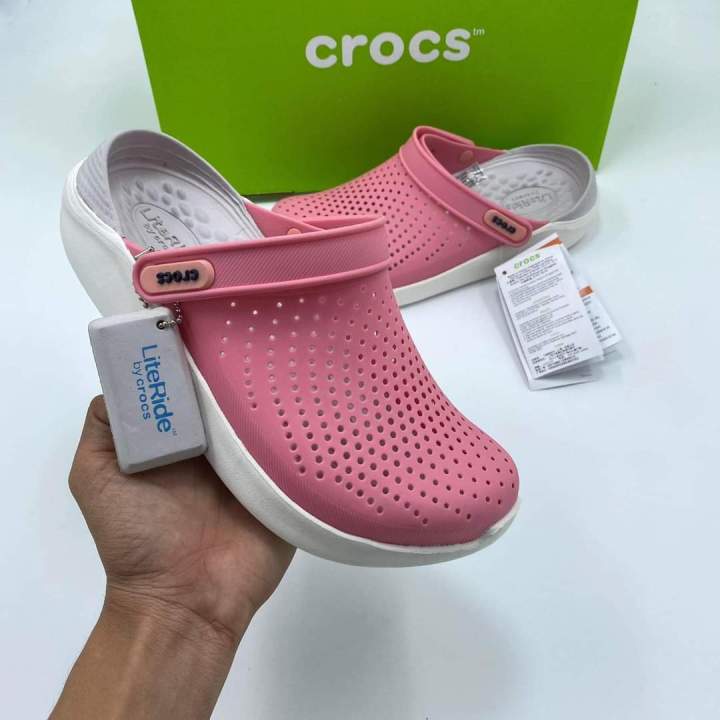 Crocs Literide Bulk Order Crocs Crocs LiteRide Clog สีชมพู Size W6
