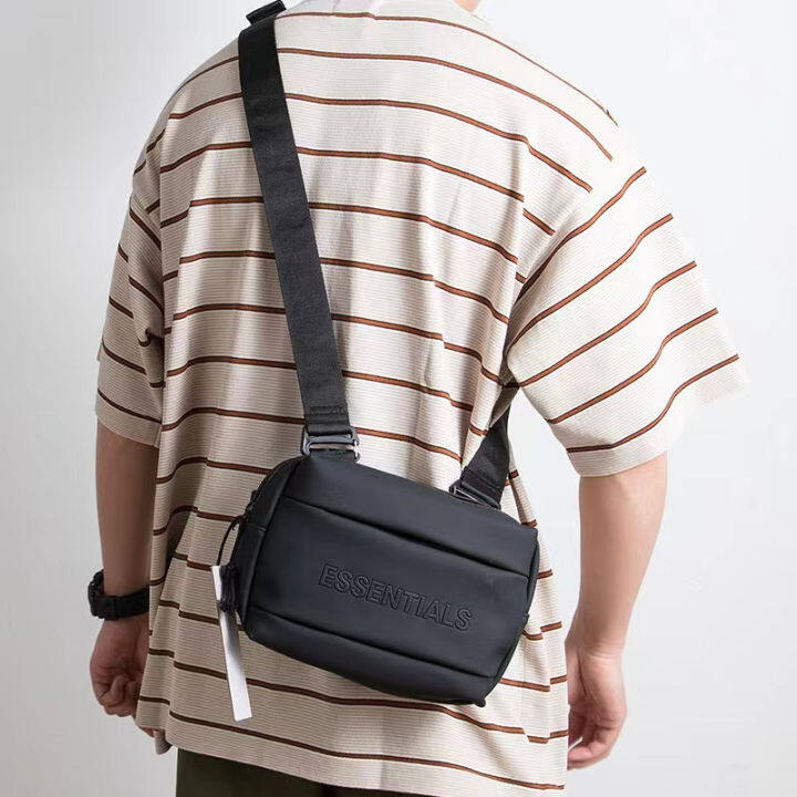 FOG FEAR OF GOD New Essentials Double Thread PU Leather Crossbody