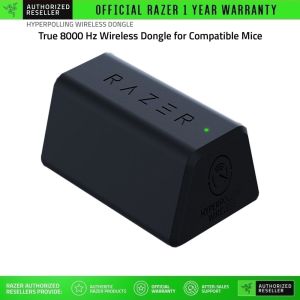 Thiết bị Razer HyperPolling Wireless Dongle (True 8000 Hz Wireless Dongle for Compatible Mice)_Mới hàng chính hãng