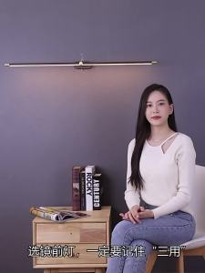 IGDL กระจกที่ทันสมัยด้านหน้าแสงสีดำสีขาวทองอลูมิเนียม LED โคมไฟติดผนัง L68/128เซนติเมตรนอร์ดิกตู้กระจกไฟห้องน้ำห้องน้ำติดผนัง sconces แสงตารางการแข่งขันโต๊ะเครื่องแป้ง lightin