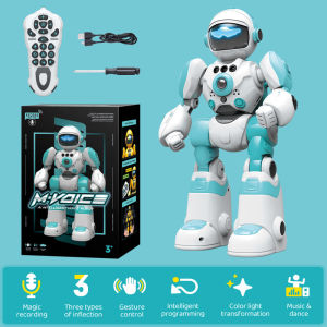CEVENNESFE AI Intelligent Voice Robot Gesture Sensing Remote Control Programming Electric Sound and Light Dancing Robot