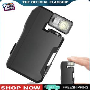 [Fuego Boxes] Flat Pocket Flashlight with RGB Light Mini Flashlight 180  Rotating Head Pocket Mini Light for Outdoor Home Emergencies
