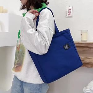 🌟SG STOCK🌟Canvas Bag New Korean Style Shoulder Bag Handbag Large Capacity Tutoring Book Bag