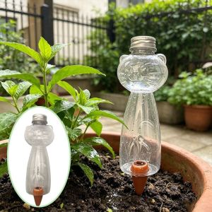 CUFEI Self Watering Watering Planter Insert Kitten Shape Drip Irrigation Plant Waterer Creative Water Drip Automatic Water Device Indoor Drip Irrigation