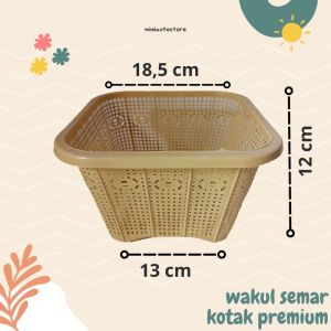 WAKUL CETING BESEK SEGI FULL KOTAK TEBAL BAKUL WADAH NASI TRADISI SEMAR