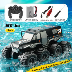 Jjrc Xe hơi điều khiển từ xa 8-Bánh Xe Lái Xe 2 Trong 1 Đa Chức Năng Đổ Bộ Bọc Thép Xe điều khiển từ xa Leo Núi Off-Road Tấm Phủ xe không thấm nước Đồ Chơi Cho Trẻ Em Tốt Nhất quà tặng bé trai
