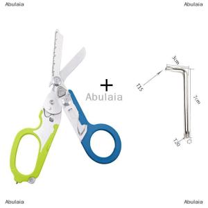[COD] Abulaia ชุดช่วยตัดกรรไกรทางการแพทย์แบบยุทธวิธีชุดปฐมพยาบาลฉุกเฉินกรรไกรแบบแรปเตอร์คีมพับเก็บได้เครื่องมือ