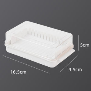 1/2pcs Butter Cutting Box Transparent Cheese Keeper Cutter Food Storage Kitchen Slicer Tray Container