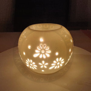 MYMUG KOREAN OVAL CERAMIC OIL BURNER l CERAMIC TEA LIGHT CANDLE HOLDER l AROMATHERAPY AROMA BURNER CERAMIC OIL l OIL DIFFUSER CANDLE TEALIGHT OIL WARMER YOGA SPA HOME BEDROOM DECOR