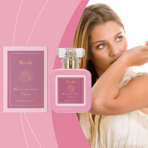 Roxelis Marshmallow Blush Perfume 50ml - Sweet Strawberry & Vanilla Fragrance Long-Lasting Body Mist Daily Wear