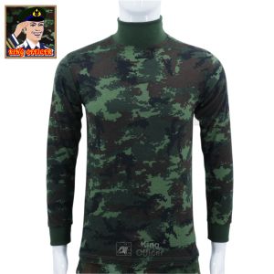 เสื้อยืดทหารแขนยาว คอเต่า ลายพรางดิจิตอล ทหารบก