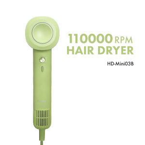 Gaabor Fast Drying Hair Dryer Lightweight 110K RPM Motor 10 Heat Settings 650M Ions | AI Constant Temp HD-Mini03