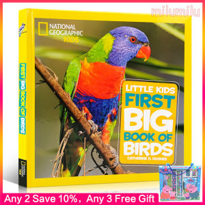 เนชั่นแนลจีโอกราฟฟิกเด็กน้อยหนังสือเล่มแรกของนกปกแข็ง-สมุดวาดภาพระบายสีสำหรับเด็กโดยแคทเธอรีน D. ฮิวส์