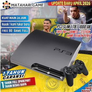 Playstation3 PS3 Slim 1TB | 500GB | Void SONY Cfw | Free 1 Tahun Garansi / Grade A