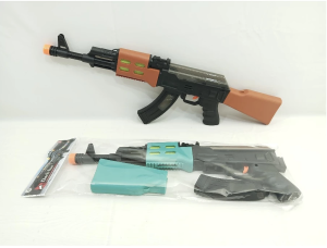 Tutu Shop Mainan Pistolan Anak / Mainan AK47 Squid Game Musik Lampu Play Tanpa Peluru