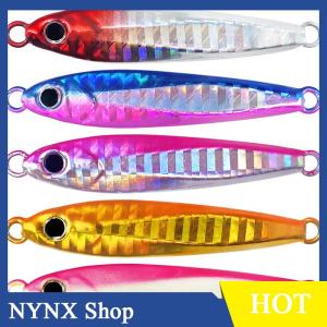 [NYNX] 1 cái mô hình mới Laser 10g 20g 30g 40g 60g thu hút câu cá kim loại Jig thu hút Câu Cá Biển kim loại Jig thu hút mồi dài đúc kim loại Jig