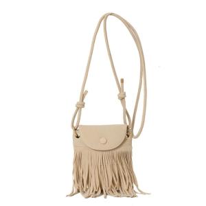 Fringe Designs Shoulder Bag for Women Crossbody Bags Trendy Leather Handbag with Adjustable Strap for Autumn Outfits