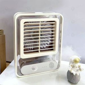 พัดลมไอน้ำ พัดลมไอเย็น เพิ่มความชื้นในอากาศ เสียงเงียบ พัดลมตั้งโต๊ะ เครื่องพ่นไอน้ำ พัดลพกพา พัดลมไอน้ำเย็น พัดลมไอน้ำUSBพัดลมพกพาขนาดเล็ก