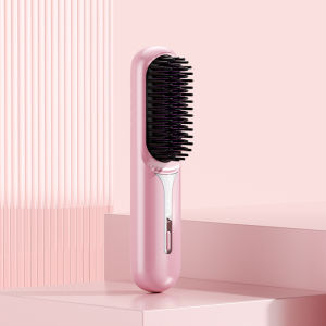 Hair Straightener Comb Multifunctional Wireless 2 in 1 Anti-scald Dense comb teeth Portable Hair Brush Hair Curler