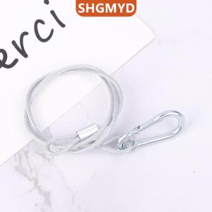 [COD] SHGMYD SPORTS 1ชิ้นเชือกนิรภัยสายเคเบิลนิรภัยเหล็กลวดอุปกรณ์ไฟ LED บาร์รับน้ำหนักสูงสุด20กิโลกรัม