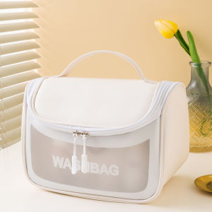 Murah Banget - Tas Kosmetik Transparan / Tas Washbag Transparan Besar / Organizer Bag / Pouch WashBag