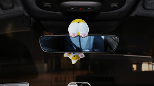 Swing Head Dog Fragrances Charm Easy Install Rear View Reflectors Viewer Figurine Travel Companion Accessory for Drivers