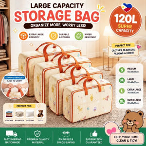 120L Quilt Storage Bag Large Capacity for Toys Pillow Clothes Quilt Packaging Bag Waterproof
