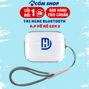(Nguyên seal không kèm ốp ) Tai Nghe Bluetooth Pro 2 Bass Cực Căng Chống Ồn Định Vị Google Map Đổi Tên Cảm Ứng