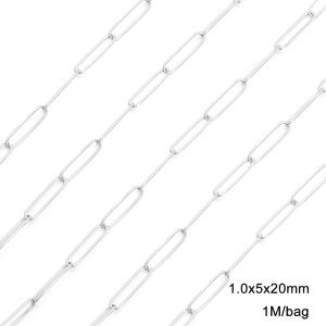 1M/Bag Stainless Steel Jewelry Chain Cuban Link Chain Heart Cross Style Basic Punk Chain for Necklace Bracelet DIY Jewelry Making Findings