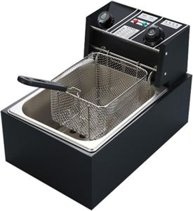 Heavy Duty Deep Fryer 6L Easy to Clean Stainless Steel Fryer For Fried Chicken Fries Home Kitchen