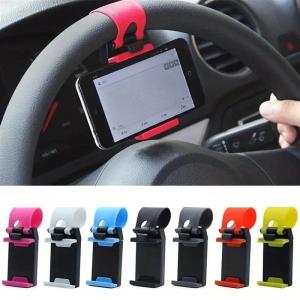 New Universal Car Phone Bracket Car Steering Wheel Car Navigation Rack Telescopic Clip  Mobile Phones Car Phone Holder