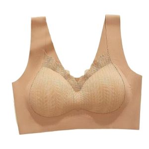 NOVAWEAR Big Cup Wireless Deep V Bra Shockproof Anti-sagging Underwear for Women Push Up Lingerie Seamless Bra Girls