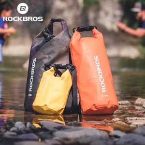 ROCKBROS Waterproof Beach Bag PVC Backpack Bags Ultralight Folding Storage Gym Bag Swimming/Hiking/Traving Bags Multifunction Shoulder Sport Bags