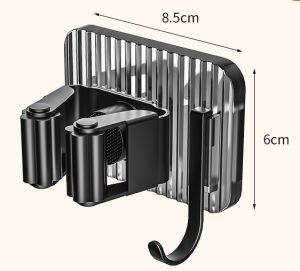 🔥READY STOCK🔥Wall-Mounted Mop & Broom Holder with Strong Clamping Space-Saving Storage Rack for Bathroom & Kitchen