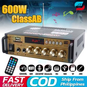 300W+300W Digital Hifi Bluetooth Stereo Audio Amplifier Fm Radio Usb BT-198E