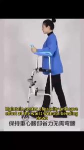 Ready Stock Armrest Walker Adjustable 98-118cm Elderly Mobility Aid Rehabilitation Support