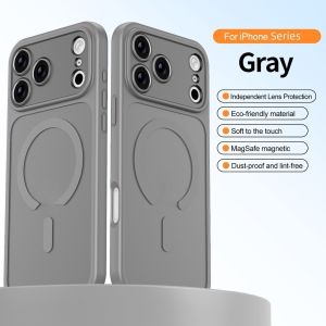 Matte Magnetic Phone Case With for iPhone 17 Pro Max/17Air/16/15 Skin-Feel Cover Shockproof Phone Case