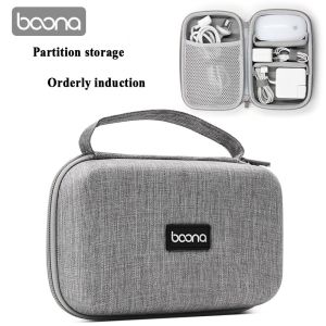 BAONA Laptop Power Adapter Organizer CaseMac Computer Accessories USB Cables Multipurpose Portable Storage bag