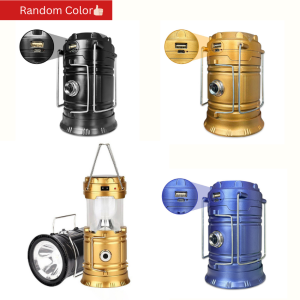 Solar powered flashlightportable retractable camping tent lightsflame effect lamp lanternrechargeable flashlightemergency lightsindoor/outdoorBINLU