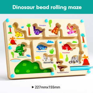 NIKO Early Education Toys Magnetic Number Color Sorting Maze Board Puzzle Wooden Toy Magnetic Toy For Kids Gift