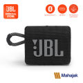 JBL Go3 ลำโพงบลูทูธแบบพกพา กันน้ำกันฝุ่นระดับ IP67 ใช้งานได้นานสูงสุด 5 ชั่วโมง. 