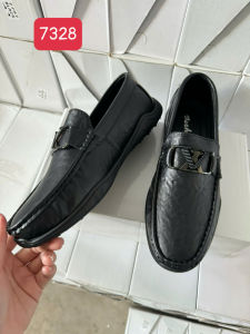 [NEW] 7328 Giày mọi giày lười giày công sở Nam mũi tròn da mềm logo V thời trang thanh lịch size 39-44❣️💖