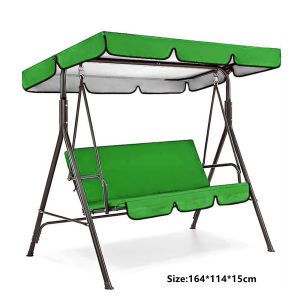 【COD&Ready Stock】210D Universal Water Resistant Sun Shade Swing Cover 3 Seater Garden Swing Seat Replacement Canopy Cover
