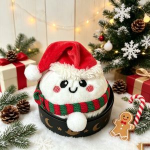 MUNCHX Vải nhung Đồ chơi bóp hình bánh bao Giáng sinh Người tuyết Ông già Noel Đồ chơi nhồi bông bóp Hươu Đồ chơi cảm giác cho búp bê Quà tặng