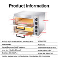 HAILANG Oven  3200W Large capacity Multifunctional baking equipment Cake Bread Pizza Large oven Fully automatic 60L 220V 1 Layer With Timing function With Tray. 